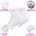 XAENA 3P Moisturizing Gel Heel Socks | Cracked Heel Repair Socks for Women | Toeless Gel Socks (White) - Shop Now! - Buy Online on GoSupps.com