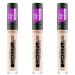 Catrice Liquid Camouflage High Coverage Concealer (3x5ml) liquid make-up cover make-up waterproof 12h opacity No. 005 Light Natural