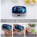 Buy Decorative Blue Owl Print Pill Box - 2 Compartment Portable Metal Pill Organizer for Pocket & Purse | International Shipping Available - Buy Online on GoSupps.com