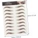 POPETPOP 54 Sheets Waterproof Eyebrow Stickers Waterproof Stickers Waterproof Transfer Eyebrows Makeup Tools - Buy Online on GoSupps.com