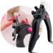 Belleboost Adjustable Acrylic Nail Clippers with Sizer  Catcher and Length Measurement  Black Professional Dial Stainless Steel Blade Nail Tips Cutter  Fake Nail Trimmer  Manicure Tool for Salon Home Dial Clipper-black