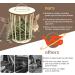 Upgraded Wooden Hay Feeder Rack for Rabbits ToyaJeco Less Wasted Small Animal Food Feeding Rack Standing Pet-self Feeding Food Manger Hay Holder for Guinea Pigs Bunny Chinchilla Hamster - Buy Online on GoSupps.com