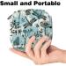 Portable Storage Bags for Women's Bandages & Menstrual Products | Aesthetic Blue Insect & Flower Pattern - Buy Online on GoSupps.com