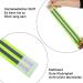 Partideal 8-Piece Reflective Ligaments Stripes Pants Clip - Elastic Reflector Straps for Cycling & Jogging - Green & Black - Buy Online on GoSupps.com