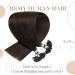 LAAVOO Real Hair Extensions - Brown Keratin Bonding U-Tip #4 - 50g 40cm - Premium Imported Quality for Seamless Volume - Buy Online on GoSupps.com