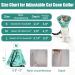 Deaguid Adjustable Cat Cone Collar Soft Kitten Foldable Cat Recovery Collars & Cones Elizabethan Pet Recovery Collar Cat and Small Dog for Surgery and Lnjuries (Green M) - Buy Online on GoSupps.com