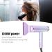 Folding Hair Dryer 1200W with Overheat Negative Ion Hair Care Fast Drying Gradient Color Healthier for Travel Salon Barber Shop - Buy Online on GoSupps.com