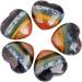 Nupuyai Chakra Heart Palm Worry Stone - Reiki Healing Crystal Love Stone for Home Decor - 45mm Multicolor 7 Chakra Stone - Buy Online on GoSupps.com