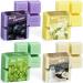 Fragrance wax for fragrance lamp wax melts for candles Warmer vegan wax melting of soy wax room fragrance gift set for Mother's Day Christmas Birthday Yoga relaxation meditation 4 pieces 4 fragrances