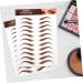 NOLITOY 15 Sheets Eyebrow Stickers Eyebrows Makeup Sticker Makeup Eyebrow Simulation Eyebrow Fake Eyebrows 1 count (Pack of 1) Brownx3pcs - Buy Online on GoSupps.com