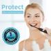 7AM2M Sonic Electric Toothbrush for Adults and Kids One Charge for 90 Days with 6 Brush Heads 5 Modes with 2 Minutes Build in Smart Timer Roman Column Handle Design (Black) Black No Travel Case - Buy Online on GoSupps.com