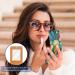 Premium Leather Lipstick Case & Organizer with Mirror - Mini Colorful Peacock Feather Holder - Buy Online on GoSupps.com