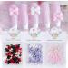 50pcs Mixed Color Resin Nail Embellishments Create Unique Designs Flat Back 3D Nails Art Decoration For Women Accessories For Nails Multi-Color - Buy Online on GoSupps.com