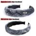 Vintage Gray Braided Headband - Rockabilly Fashion Hair Accessories for Women & Girls - Buy Online on GoSupps.com