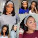 Usexy 8 Inch Headband Wig Bob Human Hair for Black Women - 150% Density Easy Wear Half Wig with Free Headband - Natural Color - Buy Online on GoSupps.com