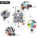 Teytoy Double High Contrast Floor Mirror & Play Mat - Black & White Crinkle Toys with Teether for Baby Tummy Time - Pack of 4 Patterns - Ideal Gift for Boys and Girls - Buy Online on GoSupps.com