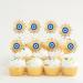Evil Eye Themed Happy Birthday Cupcake Toppers 18-PC Set - This is a great evil eye birthday party or baby shower party third eye decoration for a boy or girl - SugarGera CU-EVIL-Y1 - Buy Online on GoSupps.com