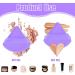6-Piece Soft Velour Triangle Makeup Puff Set for Body and Loose Powder - Purple and Rose Red - Buy Online on GoSupps.com