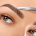 Professional Stainless Steel Tweezers for Eyebrow Plucking - Precision Hair Removal Tool Easy to Use Strong Grip - Buy Online on GoSupps.com