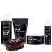 Scotch Porter Beard Care Kit Cleanse Moisturize Soothe & Style Coarse Dry Hair while Encouraging Growth for a Fuller/Healthier-Looking Beard Includes Wash Conditioner Serum Balm & Brush
