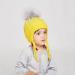 LANGZHEN Toddler Kids Winter Earflap Knit Hat | Fleece Lined Beanie for Baby Boys Girls 2-4 Years - Yellow - Buy Online on GoSupps.com