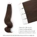 Buy Amazing Beauty Tape In Extensions - Remy Human Hair Semi-Permanent 50g 20 Pieces Dark Brown #2 - Invisible & Reusable - Buy Online on GoSupps.com