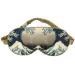Sleep Mask Silk Eye Mask for Sleeping Women/Men/Girls 19 Momme Both Sides 100% Pure Mulberry Silk Blackout Anti-Allergy Blindfold with Elastic Strap for Night Travel Nap Meditation (Great Wave)