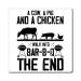 Novelty Grilling BBQ Poultry Sausage Ketogenic Foodie Lover Humorous Barbecue Protein Party Enthusiasts Magnets 4" 4"