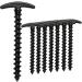 Tent Stakes 10 Pack Ground Anchors Tent Pegs 5.7in T Shape Spiral Ground Stakes Camping Stakes Tarp Stakes Sand Anchor Nail for Tent Rain Tarps Canopy Camping Hiking