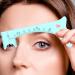 Eyebrow Template | Eye Liner Guide for Eye Brows - Quick Eye Makeup Tool Multifunctional Brow Measuring Eye Makeup Aid for Defined Brow Lip Lines Blue - Buy Online on GoSupps.com