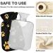 Hot Water Bottle with Dog Gold Paw Cover | 2L Pain Relief & Hand Warmer for Sore Muscles & Arthritis - Buy Online on GoSupps.com