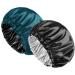 2PCS Satin Bonnet Sleep Bonnet Cap - Extra Large, Double Layer, Reversible, Adjustable Satin Cap for Sleeping Hair Bonnet Dark Blue Green - Black