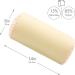 Microbead Bolster Neck Roll Pillow - Gentle Support for Body, Head, Neck, and Shoulders - Prevent Pain and Promote Relaxation - Silky Feel - Lightweight Cylinder Design - 14 x 8 Inches - Off White Cream - Buy Online on GoSupps.com