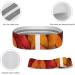 Shop Resistance Bands - Orange & Yellow Leaves Printed Elastic Fitness Bands for Effective Leg Workouts - Buy Online on GoSupps.com