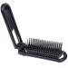 Ancable Folding Hair Brush with Mirror - Portable Pocket Size for Travel, Gym, Bag & Purse - Black - Buy Online on GoSupps.com