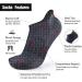 Merino Wool Compression Ankle Socks for Men & Women - 6 Pairs Dark Grey - Size Large-X-Large - Buy Online on GoSupps.com