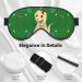 Cartoon Dog Adjustable Blackout Sleep Eye Mask - Unisex Elastic Design for Home Travel Yoga & Office Naps - Buy Online on GoSupps.com