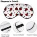 Coccinella Septempunctata Ladybug Printed Sleep Eye Mask - Soft Blindfold for Travel Nap - Adjustable Strap for Men and Women - Buy Online on GoSupps.com