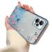 Tivenfezk nadoli glitter diamond case for xiaomi redmi note 12 5g sparkle flower butterfly cell phone case soft slope cover frame shiny silicone rhino etui protective cover xiaomi redmi grade 12 5g blue