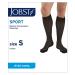 Jobst sport running stockings - sports compression for women and men - helps to improve blood circulation - soft light and breathable cool black s