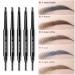 Professional Makeup Eyebrow Pencil | Stay & Me Waterproof Micro Brow Pencil with Brush | Vegan Durable Dual-Ended Brow Tool - Buy Online on GoSupps.com