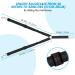 SloTow Double Dog Seat Belt | Adjustable Elastic Car Harness with Anti-Shock Bungee | Reflective Pet Safety Belts for Travel and Daily Use | Medium - Black - Buy Online on GoSupps.com