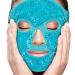 Perfecore Facial Mask Get Rid of Puffy Eyes Migraine Relief Sleeping Travel Therapeutic Hot Cold Compress Pack Gel Beads Spa Therapy Wrap for Sinus Face Puffiness Headaches Gel Mask Blue
