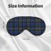 Buy Unisex Blue & Green Scottish Tartan Eye Mask | Soft Adjustable Sleeping Mask for Optimal Sleep - Buy Online on GoSupps.com
