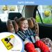 Uraqt Baby on Board Shield - 8 Auto Reflective Baby On Board Magnets & Waterproof Vinyl Sticker (12.5cm Yellow) for Child Safety - Buy Online on GoSupps.com