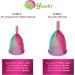 Menstrual Cup YUUKI Soft Rainbow Line Large - Medical Silicone with Cleaning Cup | Eco-Friendly Comfortable and Reusable - Buy Online on GoSupps.com