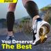Spartos Calf Compression Sleeves (Pair) Medium - Shin Splint & Calf Pain Relief - Sports Support for Running, Cycling, Yoga - Black-M (Pack of 2) - Buy Online on GoSupps.com