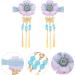 Minkissy) Hair Clip 1 Pair Japanese Style Hair Clips Tassel Flower Kimono Traditional Hairpins Barrette Hair Clamp Bride Hanfu Accessory for Womens Girls (Blue Japanese - Buy Online on GoSupps.com
