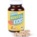 Verduro organic ginger kicks - 150 ginger capsules in a glass 800mg per daily dose high dose vegan pure organic ginger powder micronutrient metabolic activator & good for the immune system lactose -free