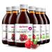 Organic pomegranate juice 6 Pack (6x250ml) - organic pure pomegranate direct juice 100% - cold -pressed mother juice - without dyes without sugar without GMO without preservatives - vegan eco Berriespolska pomegranate 250 ml (6 -pack)
